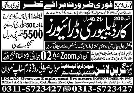 Car Delivery Driver Jobs In Qatar
