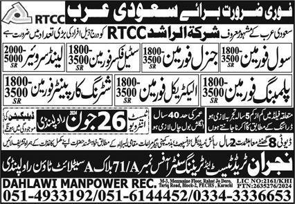 Civil Foreman And Electrical Foreman Jobs In Saudi Arabia