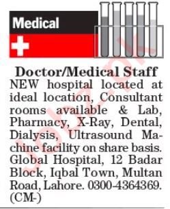 The News Sunday Classified Ads 16 June 2024 Medical Staff