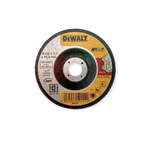 Dewalt grinding disc size 4" inch sku:jhr