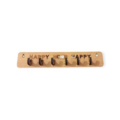 Wooden happy home hanger
