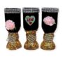 FANCY GOLD BLACK GLASS GIFT