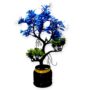 BLUE LEAVES TREE WITH BLACK VASE