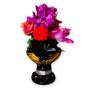 MULTI FLOWERS WITH BLACK VASE