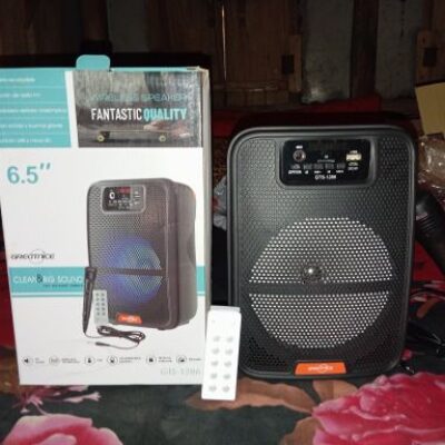 GTS 1286 Bluetooth rechargeable microphone system speaker