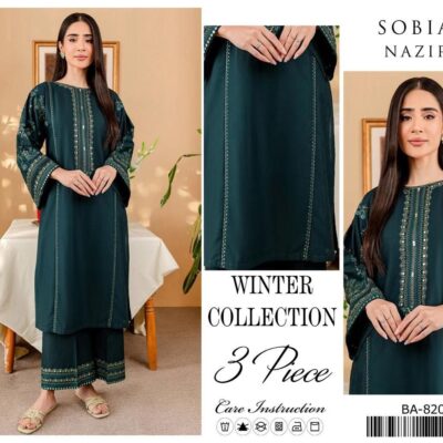 FABRIC DHANAK WITH WOOL SHAWL 3pcs