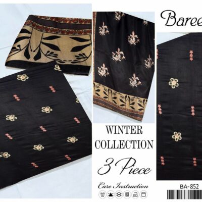 FABRIC DHANAK  WITH WOOL SHAWL 3pcs
