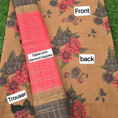 (Bin Saeed Lawn 2025)  3pc    Fabric Lawn