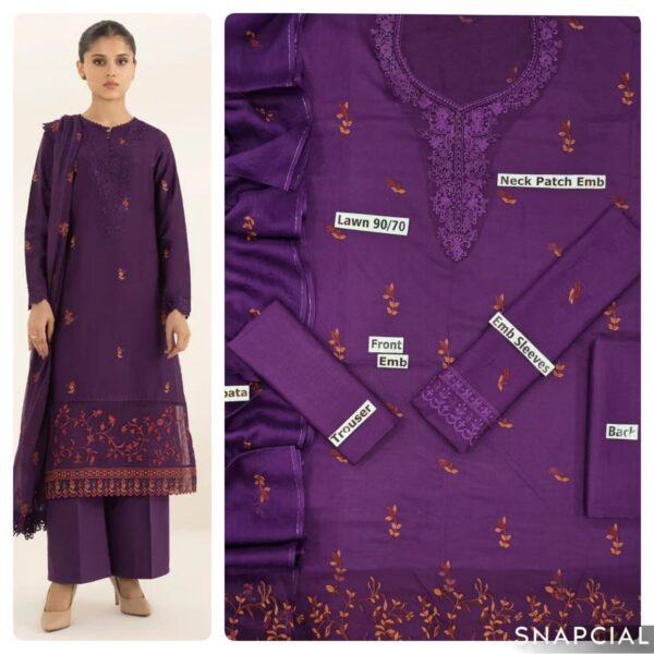 FABRIC LAWN 90/70*  3pc