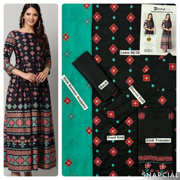 FABRIC LAWN 90/70*  3pc