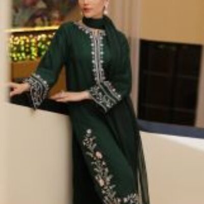 FABRIC DHANAK  EMB 2PC WINTER COLLECTION