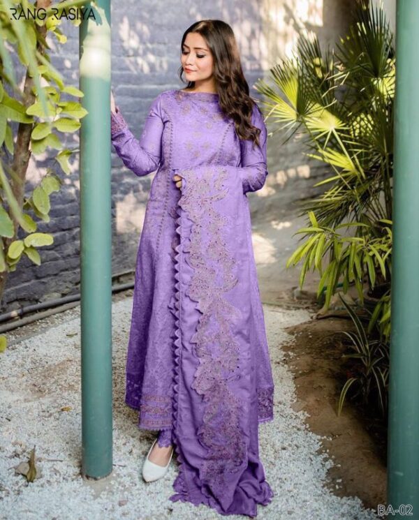 DHANAK EMB 3pc WITH DHANAK EMB DUPPATA    WINTER COLLECTION