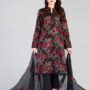 DHANAK EMB 3pc WITH DHANAK EMB DUPPATA   WINTER COLLECTION