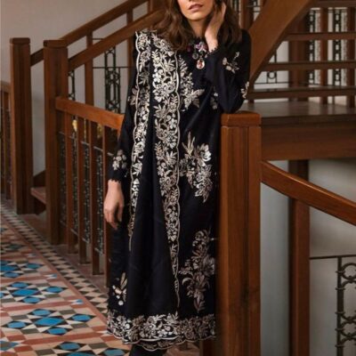 DHANAK EMB 3pc WITH DHANAK EMB DUPPATA     WINTER COLLECTION