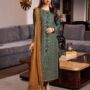 DHANAK EMB 3pc WITH BAMBER EMB DUPPATA     WINTER COLLECTION