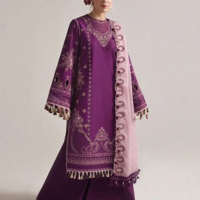 DHANAK EMB 3pc WITH BAMBER EMB DUPPATA       WINTER COLLECTION
