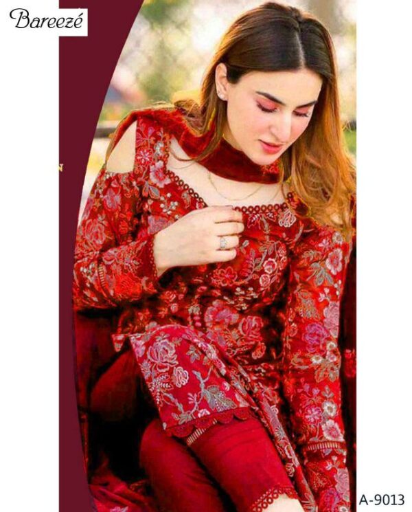 DHANAK EMB 3pc WITH BAMBER EMB DUPPATA    WINTER COLLECTION