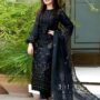 DHANAK EMB 3pc WITH DHANAK EMB DUPPATA   WINTER COLLECTION